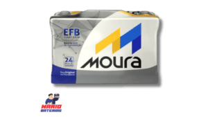A Bateria Moura EFB 72Ah – MF72LD são ideais para veículos de alta performance que exigem maior capacidade cíclica das baterias. Possuem vida útil até 50% superior à média do mercado. Computador de bordo, ar-condicionado, GPS, trava elétrica, etc. Nas últimas duas décadas os acessórios elétricos dos veículos cresceram expressivamente. No entanto, o aumento da necessidade do uso de eletricidade causa o desgaste mais rápido da bateria. Diante deste cenário, os produtos da Moura são destaque em qualidade. Sempre investindo em tecnologia e inovação, a empresa reforça seu compromisso com o consumidor e apresenta a renovação de sua linha de acumuladores de 40 a 200 amperes-hora, que atendem de veículos leves a pesados. A Moura realizou melhorias, chegando a uma linha com maior robustez e máxima resistência a condições adversas de uso. Entre as novidades, o prazo de garantia de 18 meses para baterias de até 75 amperes-hora. Mais uma vez a Moura promove uma evolução nos seus produtos para atender cada vez melhor os consumidores.