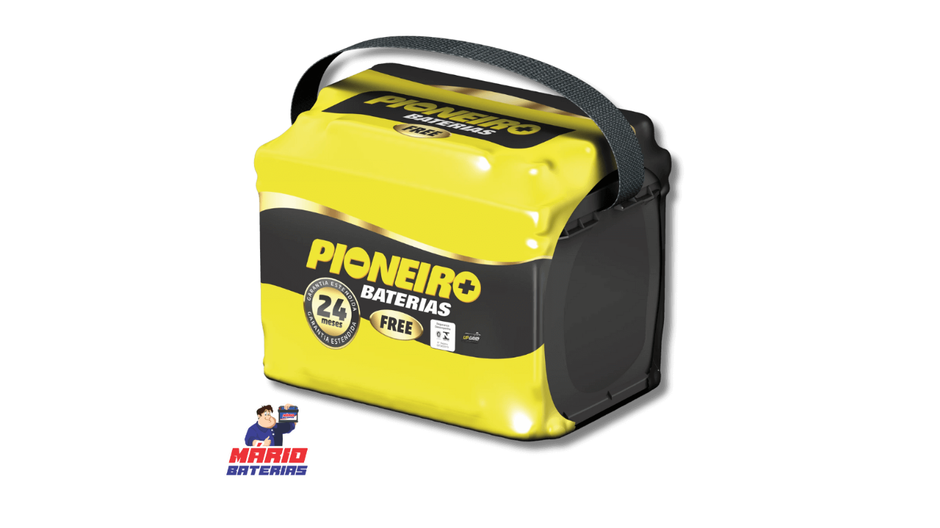 bateria de carro, da marca Pioneiro